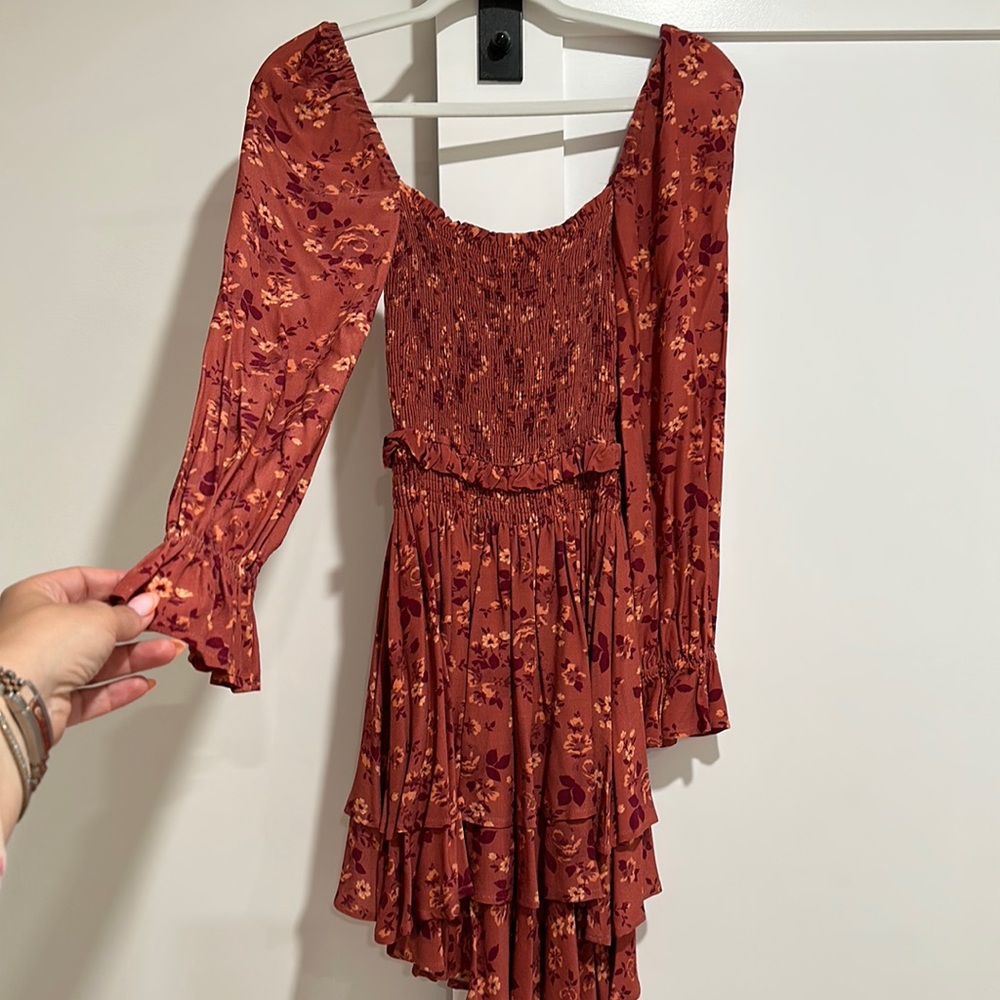 Floral long sleeve dress